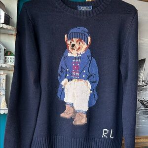 Polo Ralph Lauren ~ Polo Bear Sweater | Women’s S/M | Iconic RL Knit